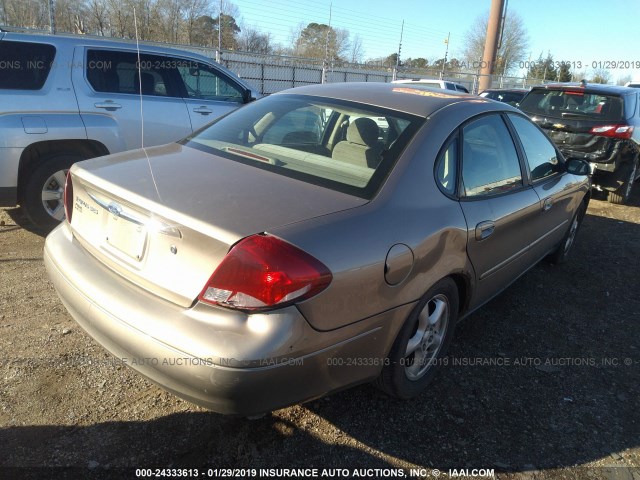 1FAFP55242A232388 - 2002 FORD TAURUS SES TAN photo 4