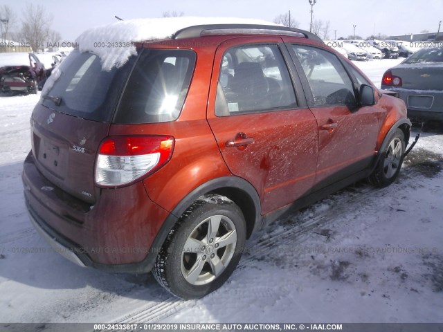 JS2YB5A32C6302383 - 2012 SUZUKI SX4 ORANGE photo 4