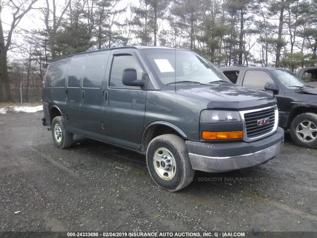 1GTW7FCF5F1112871 - 2015 GMC SAVANA G2500 GREEN photo 1