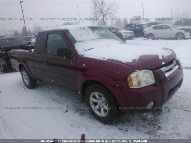 1N6DD26S92C309054 - 2002 NISSAN FRONTIER KING CAB XE RED photo 1