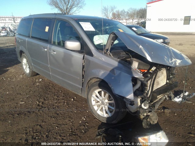 2C4RDGCG6GR334725 - 2016 DODGE GRAND CARAVAN SXT SILVER photo 1