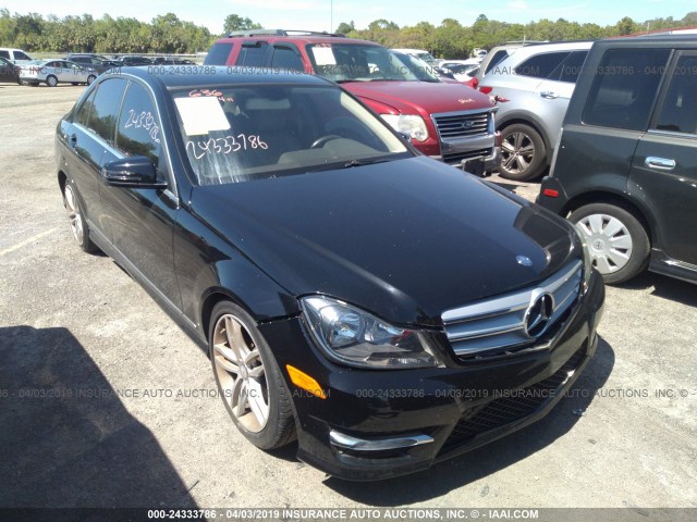 WDDGF4HB8DR271857 - 2013 MERCEDES-BENZ C 250 BLACK photo 1