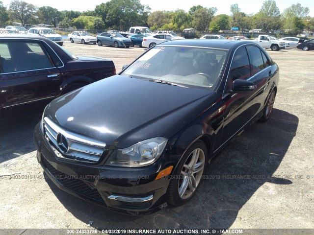 WDDGF4HB8DR271857 - 2013 MERCEDES-BENZ C 250 BLACK photo 2