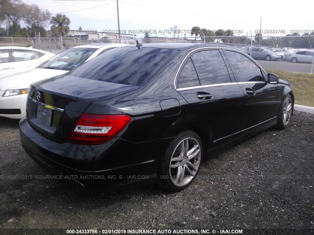 WDDGF4HB8DR271857 - 2013 MERCEDES-BENZ C 250 BLACK photo 4