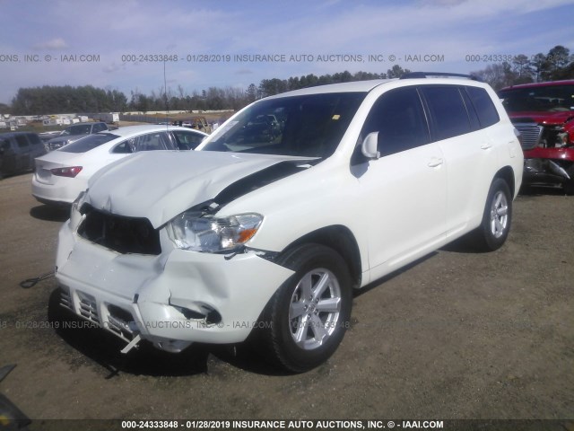 JTEZK3EH6A2105709 - 2010 TOYOTA HIGHLANDER WHITE photo 2