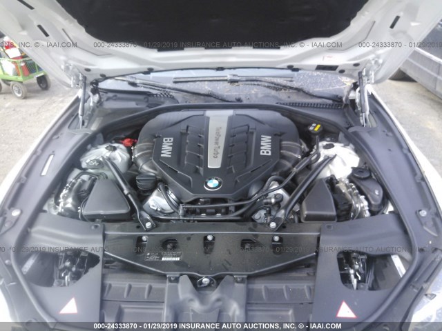 WBA6B4C56FD760600 - 2015 BMW 650 XI/GRAN COUPE თეთრი ფოტო 10