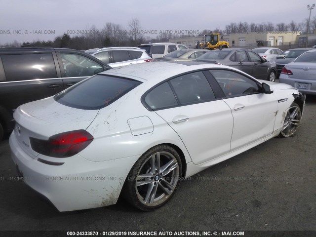 WBA6B4C56FD760600 - 2015 BMW 650 XI/GRAN COUPE თეთრი ფოტო 4