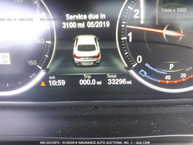 WBA6B4C56FD760600 - 2015 BMW 650 XI/GRAN COUPE თეთრი ფოტო 7