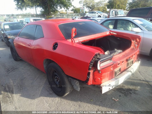 2C3CDZAG0FH868994 - 2015 DODGE CHALLENGER SXT RED photo 3