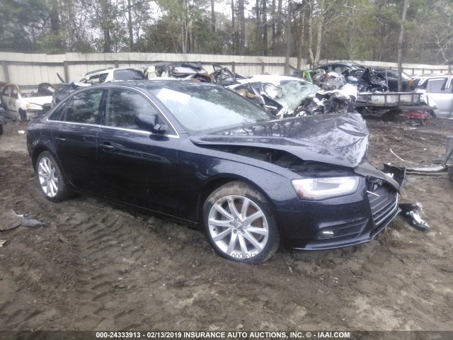 WAUFFAFL4DN020290 - 2013 AUDI A4 PREMIUM PLUS Dark Blue photo 1