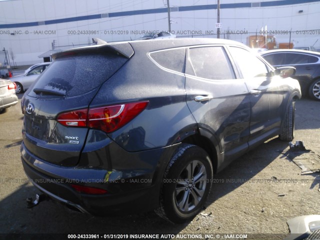 5XYZTDLB0GG370081 - 2016 HYUNDAI SANTA FE SPORT  GRAY photo 4