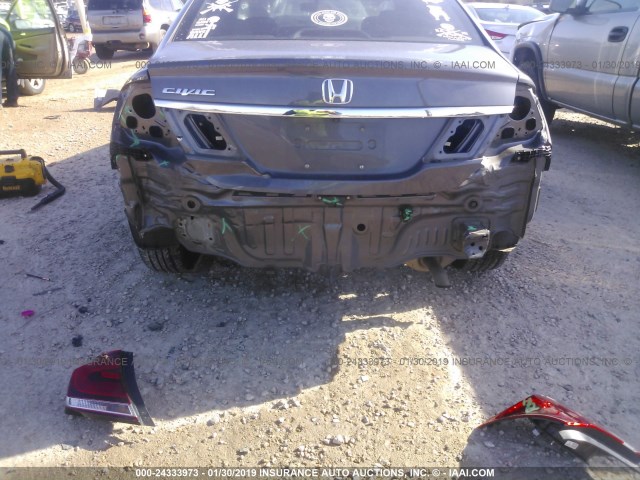 19XFB2F95FE086041 - 2015 HONDA CIVIC EXL GRAY photo 6