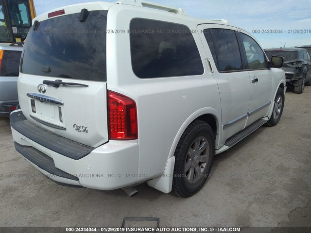 5N3AA08A56N811290 - 2006 INFINITI QX56 WHITE photo 4