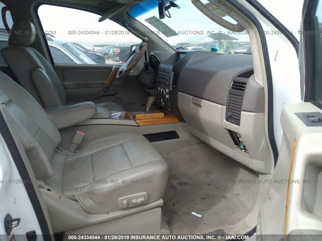 5N3AA08A56N811290 - 2006 INFINITI QX56 WHITE photo 5