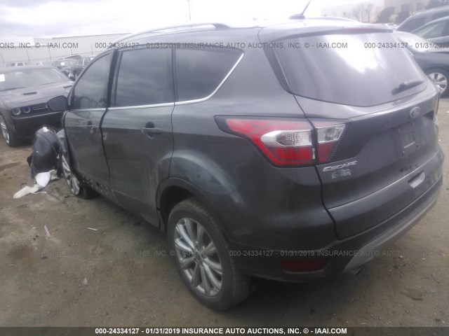 1FMCU0JD9HUE93437 - 2017 FORD ESCAPE TITANIUM GRAY photo 3