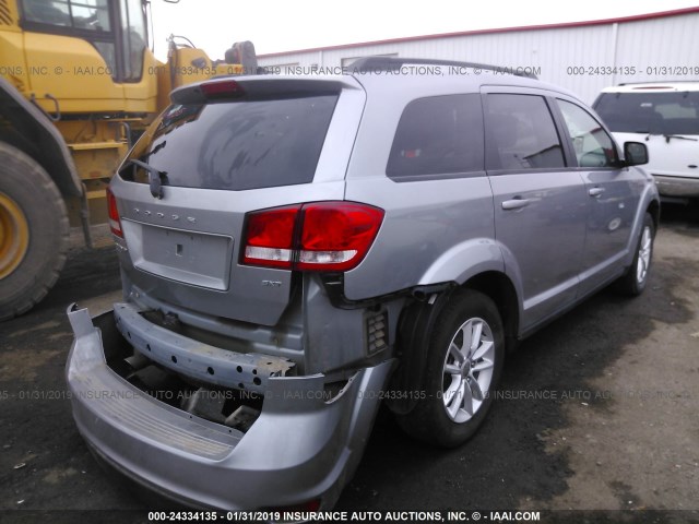 3C4PDDBG6GT215819 - 2016 DODGE JOURNEY SXT SILVER photo 4