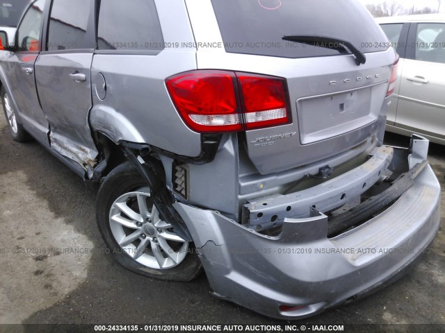 3C4PDDBG6GT215819 - 2016 DODGE JOURNEY SXT SILVER photo 6