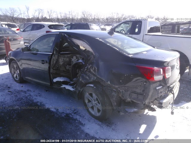 1G11B5SA3DF183424 - 2013 CHEVROLET MALIBU LS BLACK photo 3