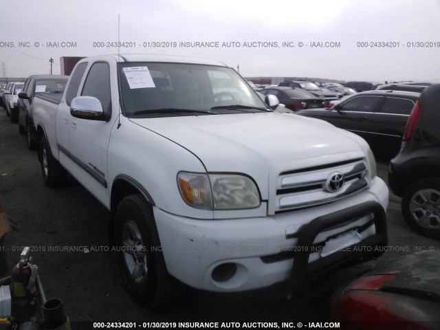 5TBRT34126S477028 - 2006 TOYOTA TUNDRA ACCESS CAB SR5 WHITE photo 1