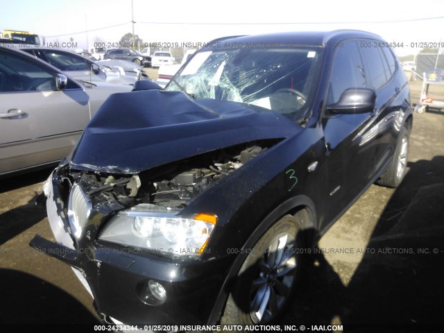 5UXWX9C5XE0D23871 - 2014 BMW X3 XDRIVE28I BLACK photo 2