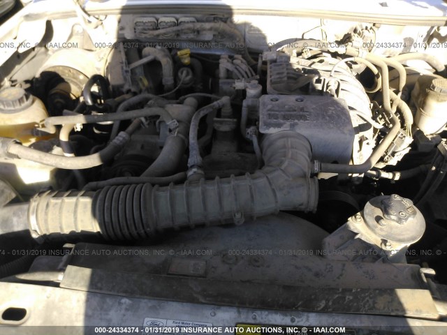 1FTKR1ADXBPA93691 - 2011 FORD RANGER WHITE photo 10