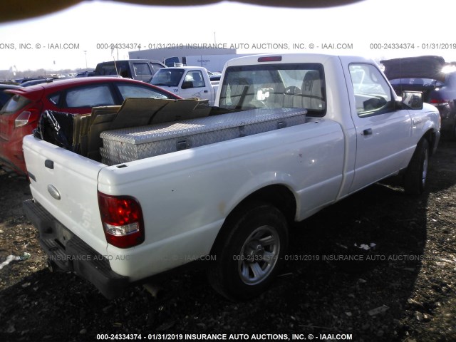 1FTKR1ADXBPA93691 - 2011 FORD RANGER WHITE photo 4