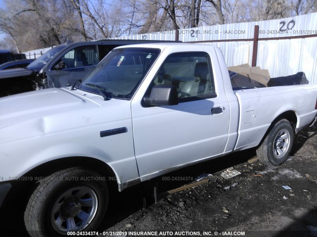 1FTKR1ADXBPA93691 - 2011 FORD RANGER WHITE photo 6