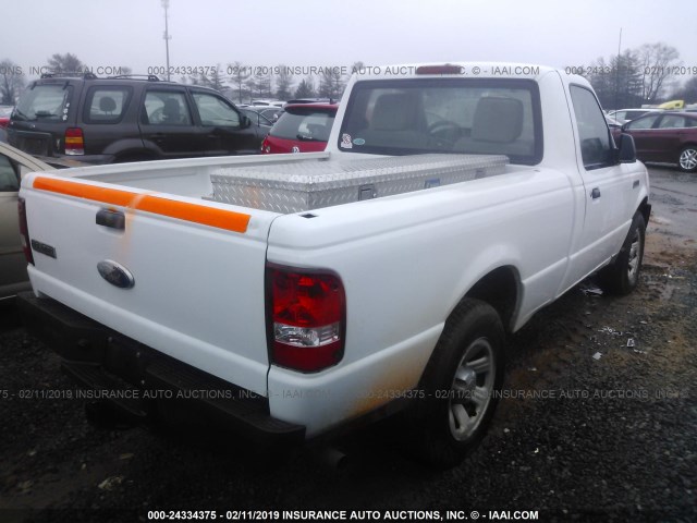 1FTKR1AD7BPA93664 - 2011 FORD RANGER WHITE photo 4