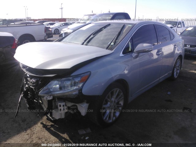 JTHBB1BA4A2031755 - 2010 LEXUS HS 250H SILVER photo 2