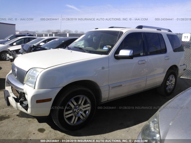 4M2EU38868UJ00222 - 2008 MERCURY MOUNTAINEER PREMIER WHITE photo 2