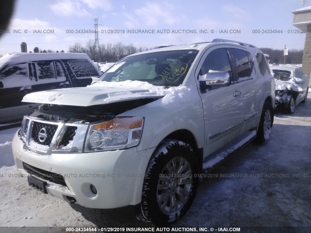 5N1AA0NC7FN615740 - 2015 NISSAN ARMADA SV/SL/PLATINUM SILVER photo 2