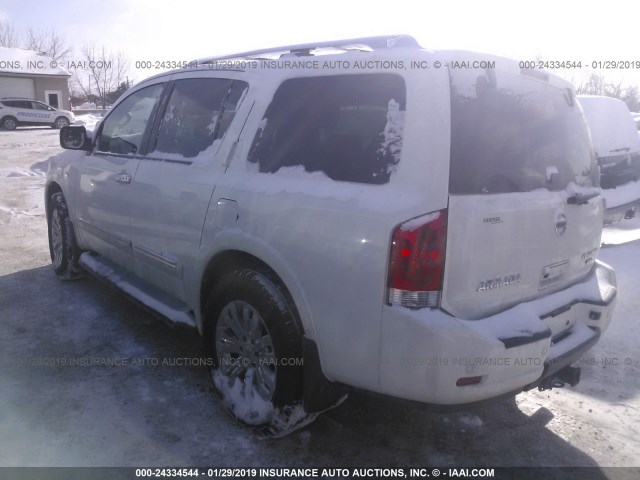 5N1AA0NC7FN615740 - 2015 NISSAN ARMADA SV/SL/PLATINUM SILVER photo 3