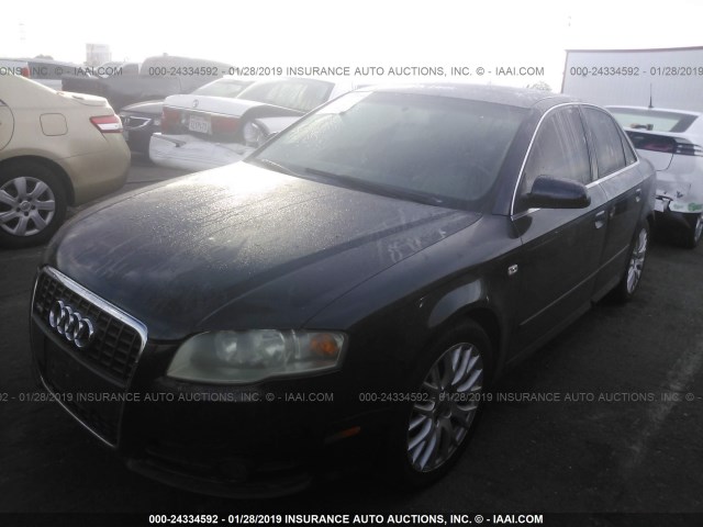 WAUAF78E48A162504 - 2008 AUDI A4 2.0T BLUE photo 2