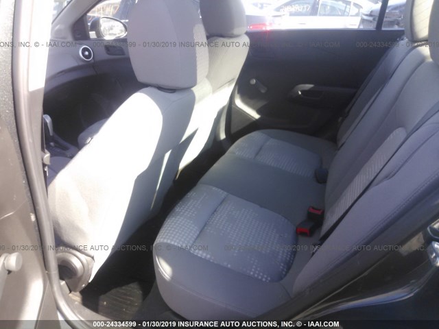 1G1JB5SH3H4145576 - 2017 CHEVROLET SONIC LS GRAY photo 8