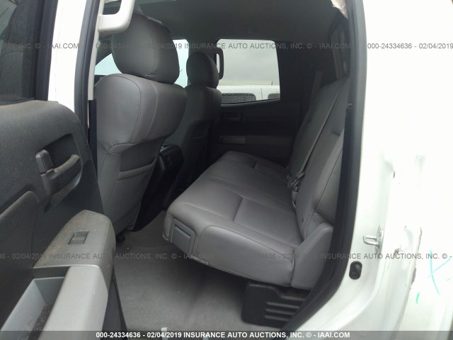 5TFUM5F15BX025053 - 2011 TOYOTA TUNDRA DOUBLE CAB SR5 WHITE photo 8