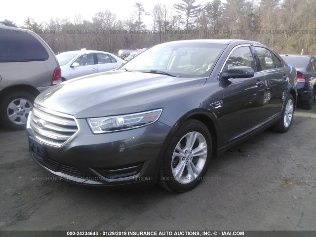 1FAHP2E86FG145509 - 2015 FORD TAURUS SEL GRAY photo 2