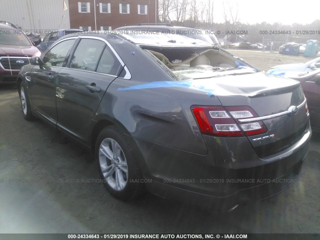 1FAHP2E86FG145509 - 2015 FORD TAURUS SEL GRAY photo 3