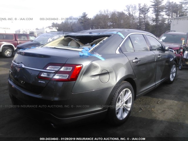 1FAHP2E86FG145509 - 2015 FORD TAURUS SEL GRAY photo 4