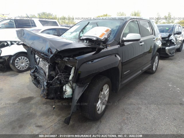 2GKALMEK1D6251821 - 2013 GMC TERRAIN SLE BLACK photo 2