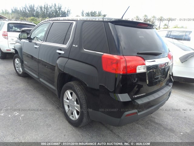 2GKALMEK1D6251821 - 2013 GMC TERRAIN SLE BLACK photo 3