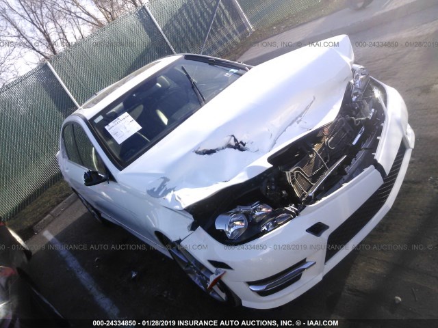 WDDGF4HB2EA960180 - 2014 MERCEDES-BENZ C 250 WHITE photo 1