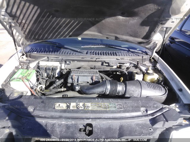 5LMFU285X6LJ05168 - 2006 LINCOLN NAVIGATOR Ақ фото 10