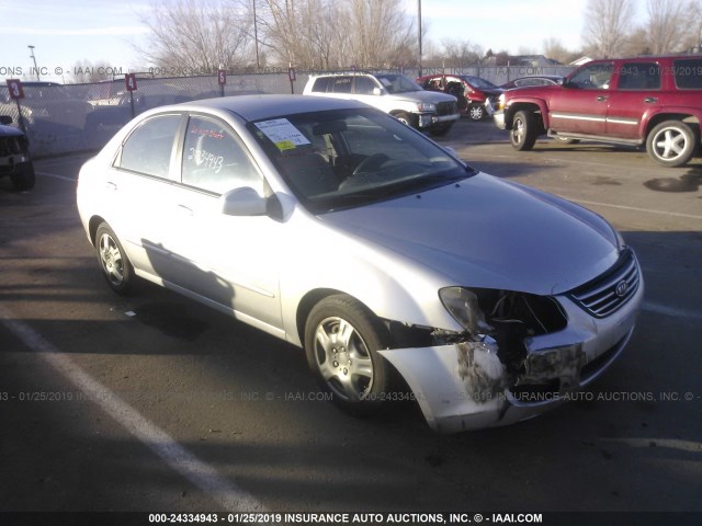 KNAFE222195641564 - 2009 KIA SPECTRA EX/LX/SX SILVER photo 1