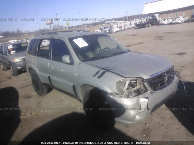 4F2CZ06125KM37495 - 2005 MAZDA TRIBUTE S SILVER photo 1