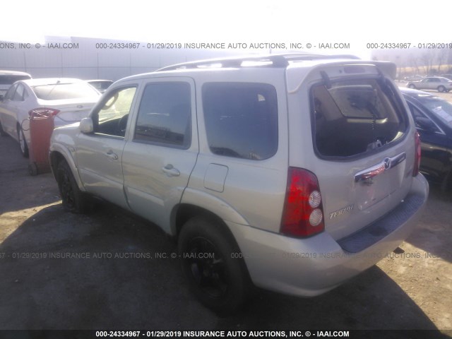 4F2CZ06125KM37495 - 2005 MAZDA TRIBUTE S SILVER photo 3