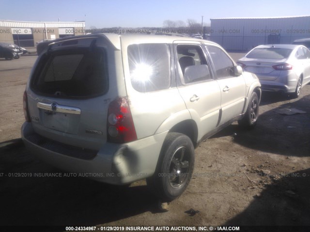 4F2CZ06125KM37495 - 2005 MAZDA TRIBUTE S SILVER photo 4