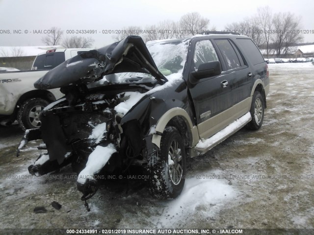 1FMFU18567LA65945 - 2007 FORD EXPEDITION EDDIE BAUER BLACK photo 2