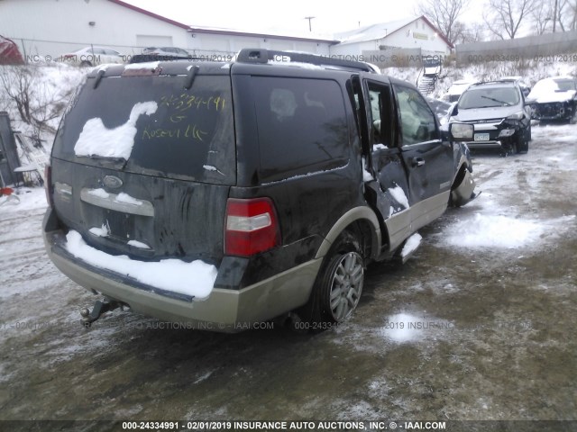 1FMFU18567LA65945 - 2007 FORD EXPEDITION EDDIE BAUER BLACK photo 4