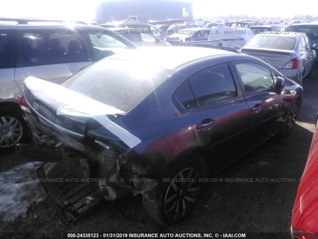 2HGFB2F90FH528682 - 2015 HONDA CIVIC EXL GRAY photo 4