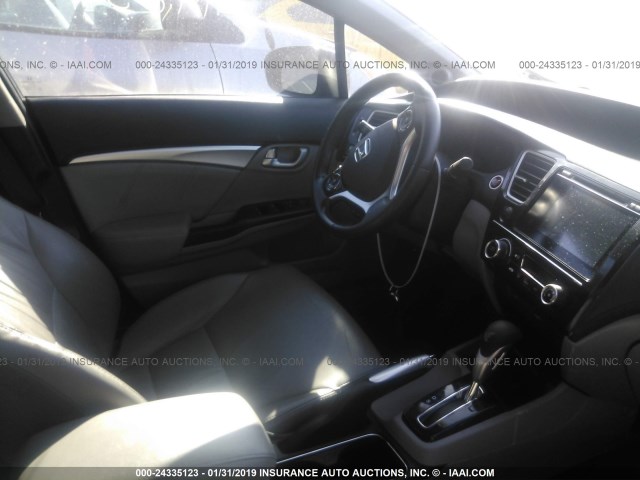 2HGFB2F90FH528682 - 2015 HONDA CIVIC EXL GRAY photo 5